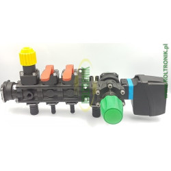 Kleines Hauptmagnetventil mit gelbem Regler + 2 manuelle Abschnitte, 871522C50, Arag