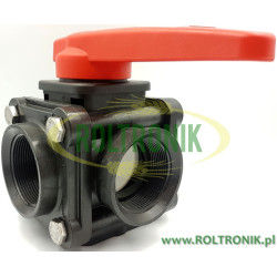 3-way ball valve 2"F - side coupling 453, ARAG, 453016A77