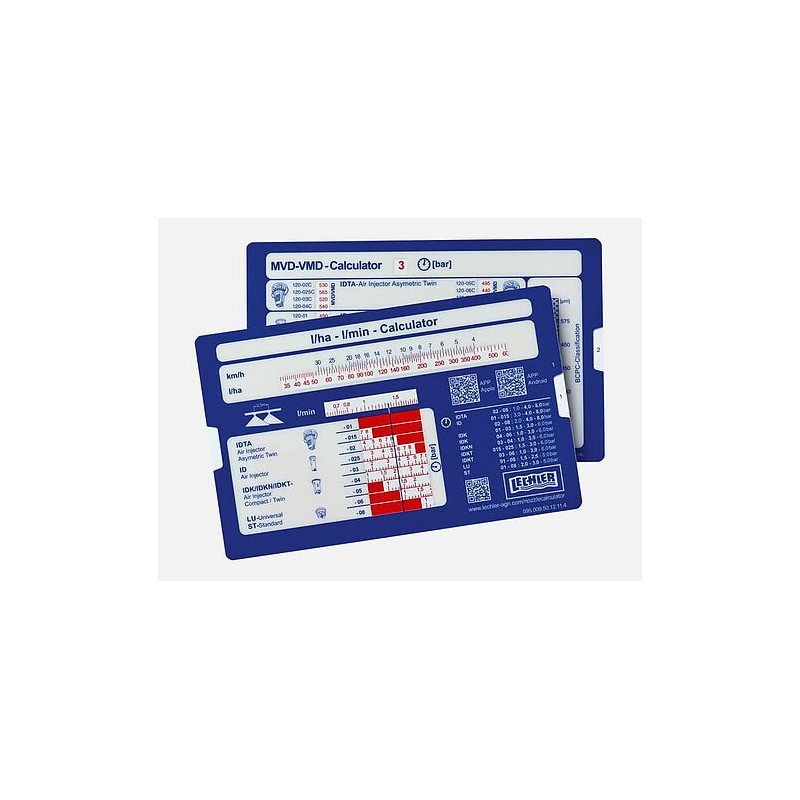 Lechler Sprühkapazitätstabelle, 56188