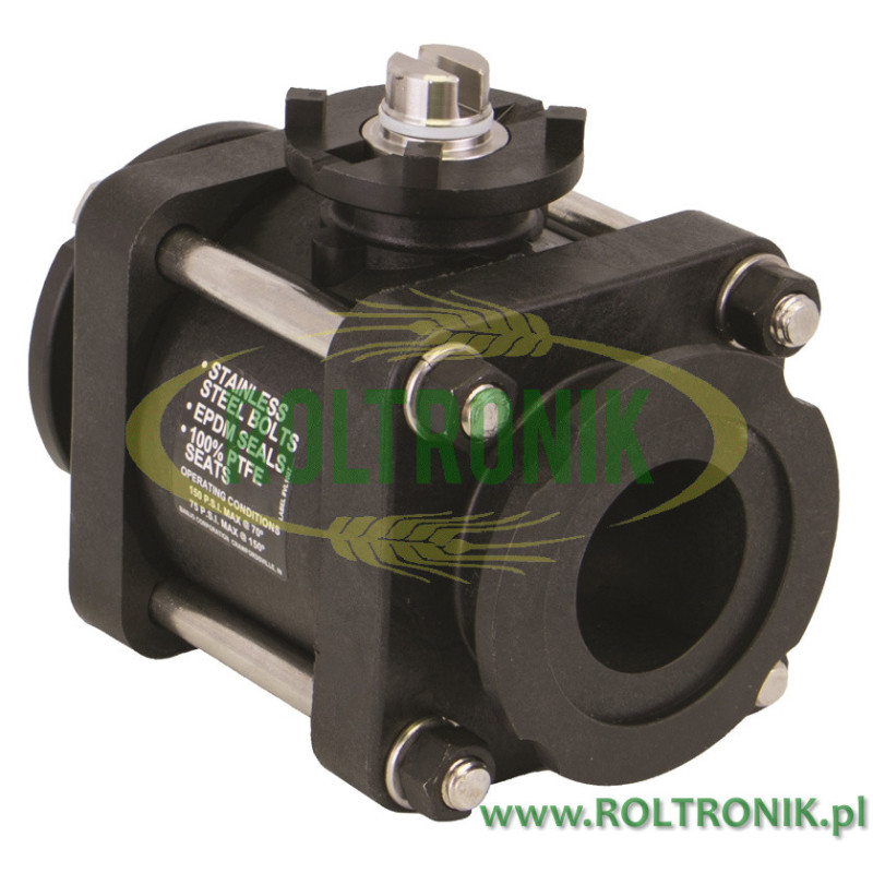 Banjo solenoid valve without motor, 2&quot; flange, MEV200XR1