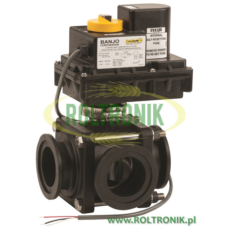 Banjo-Magnetventil EIN/AUS-Flansch 2&quot;FP 3-Wege mit seitlichem Anschluss, MEV220SLCF