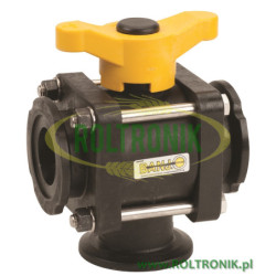 Zawór kulowy Banjo kołnierz 2" 3DR