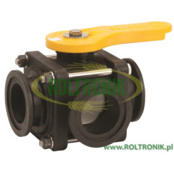 Zawór kulowy Banjo kołnierz 2" FP 3DR