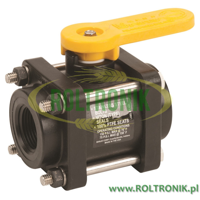 Banjo-Kugelhahn Gewinde 1"F, V100FP