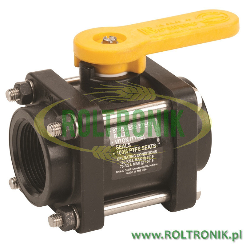 Banjo-Kugelhahn Gewinde 1 1/4", V125