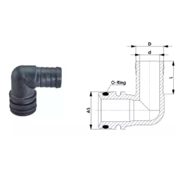 2Adapter AS24M Gewinde 1/2"F, 20108632 Arag