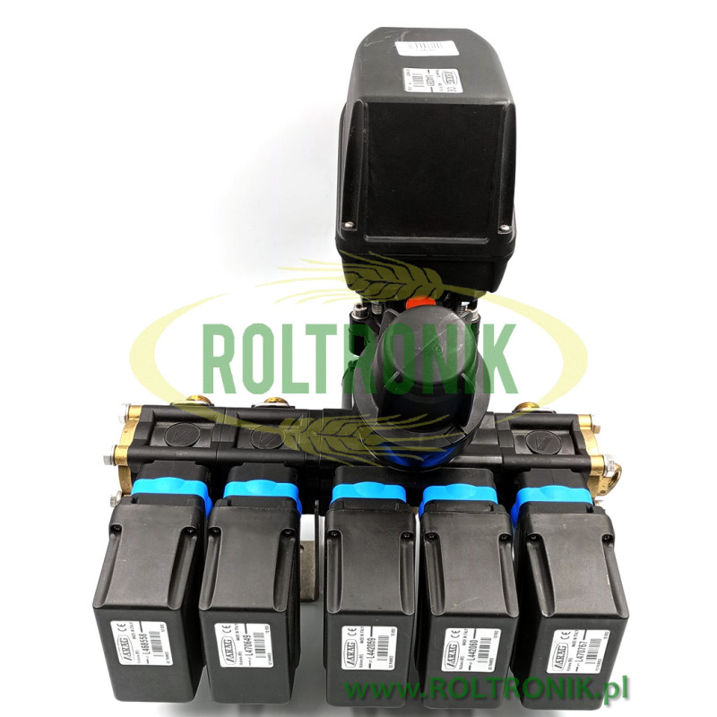 Rozdzielacz sadowniczy 4-sekcyjny + elektryczny membranowy, 8817243A4, Arag