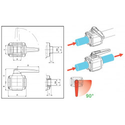 22-Wege-Kugelhahn 3&quot;M 453, ARAG