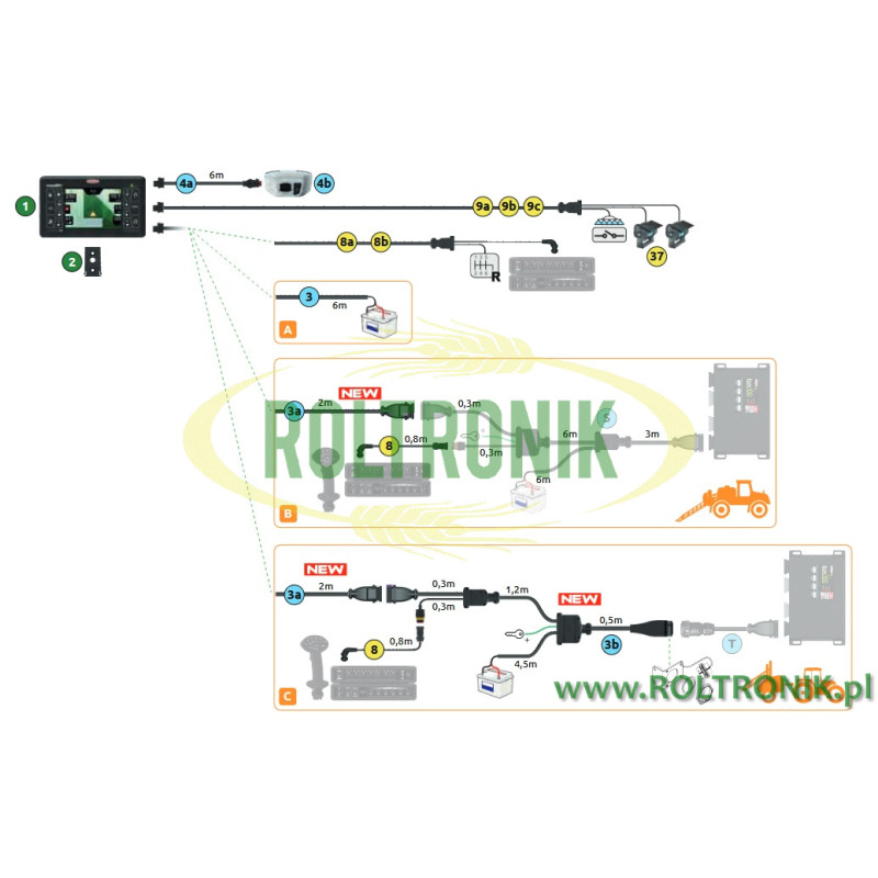 Kabel für Bravo 400s IBX100 Arag-Computer, 4679002206