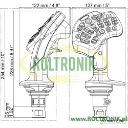 2Joystick wielofunkcyjny Explorer 2 Arag ISOBUS - 27 funkcji