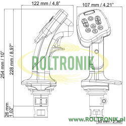 2Joystick wielofunkcyjny Explorer 2 Arag ISOBUS - 9 funkcji