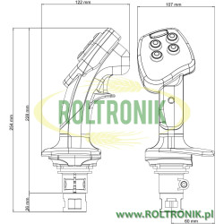 2Joystick wielofunkcyjny Explorer 2 Arag - 6 funkcji