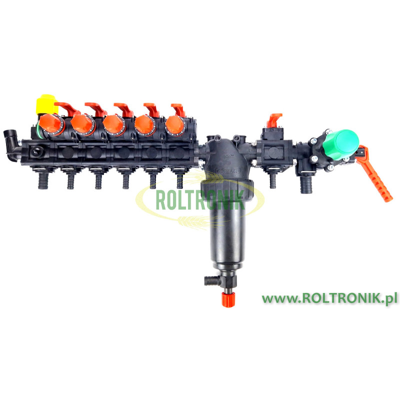 5-teiliger Konstantdruckverteiler mit Kompensation + Filter + Mischer, 471CKU02, Arag