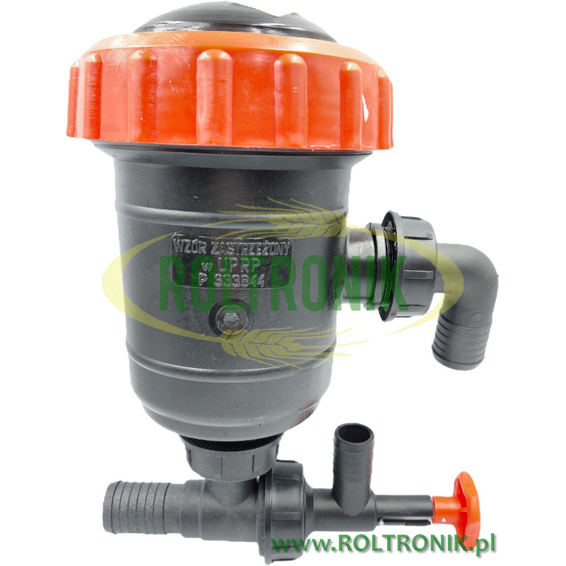 Filtr ssący Pilmet z zaworem spustowym D.32 mm, 650040270202491