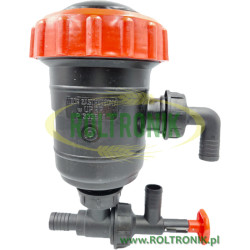 Filtr ssący Pilmet z zaworem spustowym D.25 mm, 65004027020249