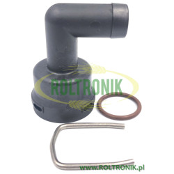 Kolanko przelewu kalibracji do zaworów Kverneland, A138683430, Kverneland Rau