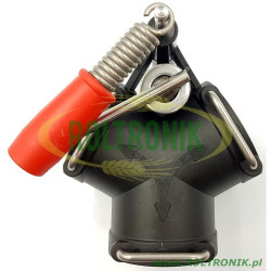 Manual valve 3-way with fork connection, 452200, Arag