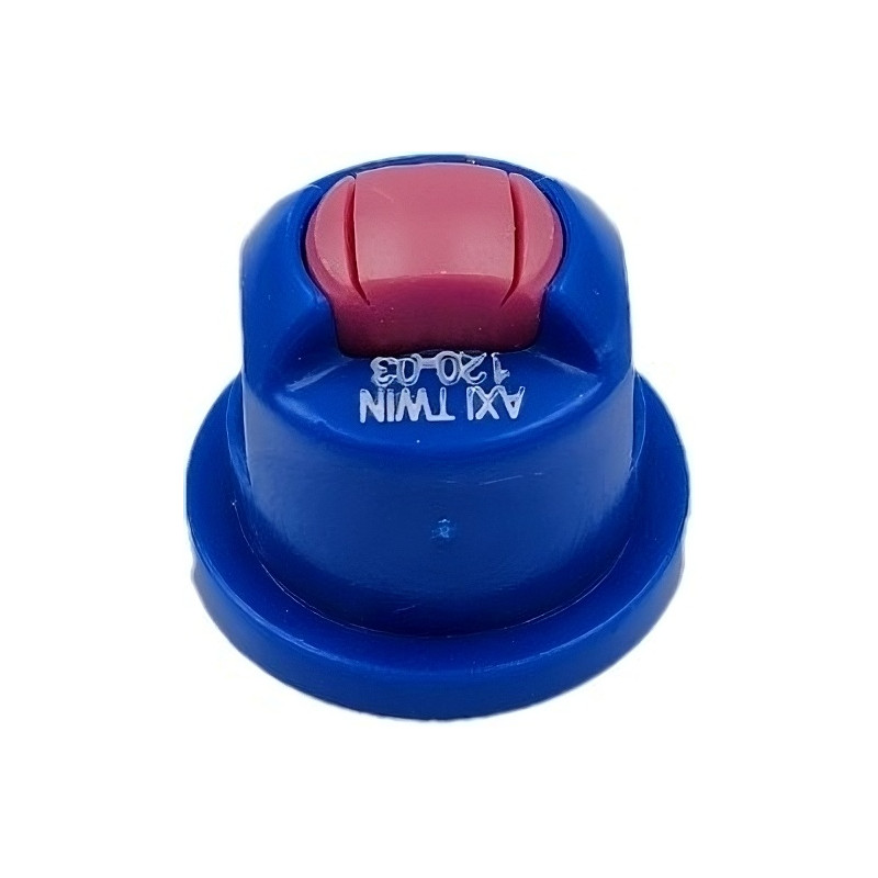 Extended range flat spray nozzle AXI ALBUZ, AXITWIN12003