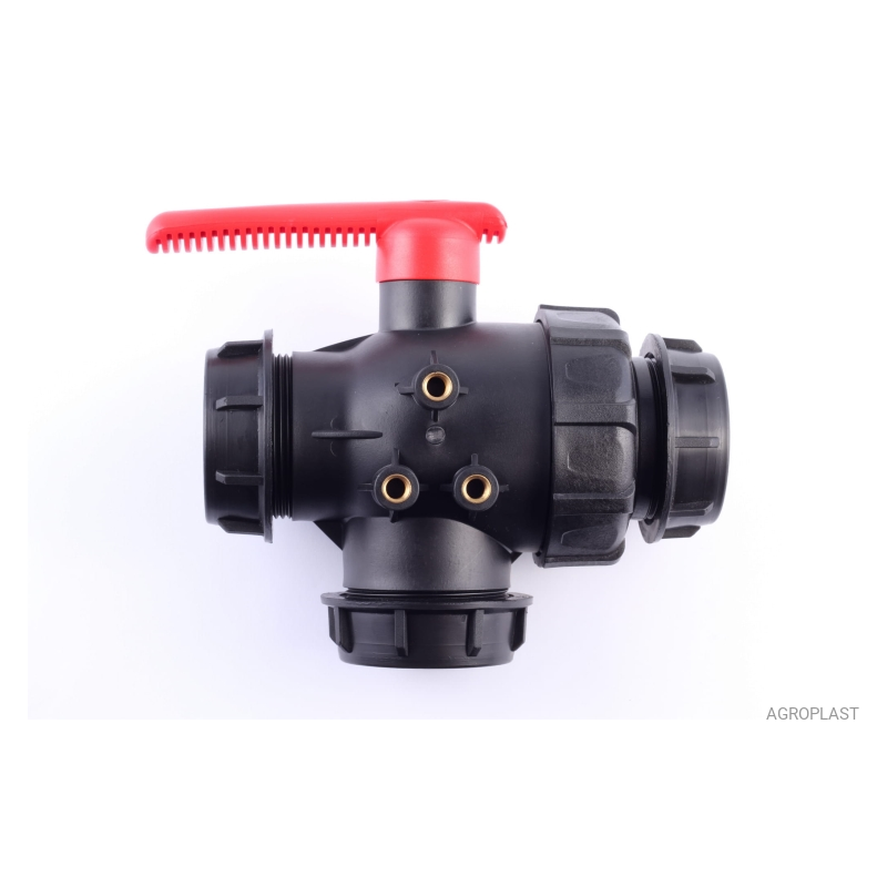 Zawór kulowy 3-drożny PROLINE 2''  AGROPLAST, ZK2CALE