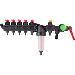 Rozdzielacz sekcyjny HD 6 sekcji AGROPLAST, ROZDZ6