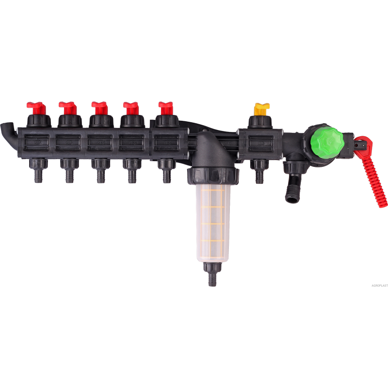 Rozdzielacz sekcyjny HD 6 sekcji AGROPLAST, ROZDZ6