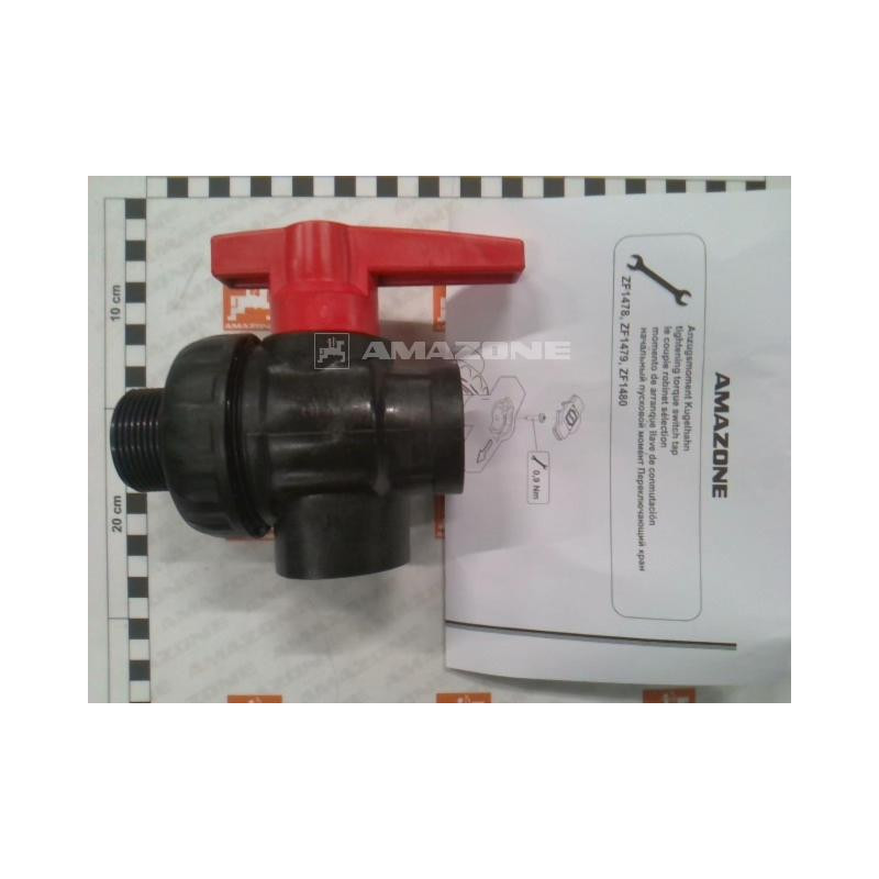 Zawór kulowy 1 1/4" 3-drożny Amazone 116524