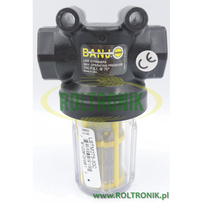 Banjo-Filter Sedimenttank-Gewinde 3/4"F 80-Mesh, LSTM075-80C