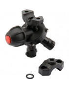 Nozzle holder for pipe mounting