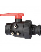 2-way ball valves with adapter Camlock, series 455